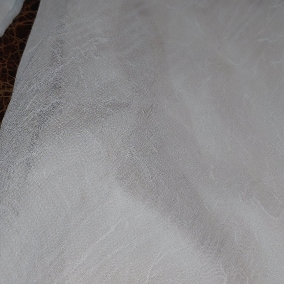 NWOT White Chiffon Pink Detail Sleeveless Dress - Picture 4 of 8